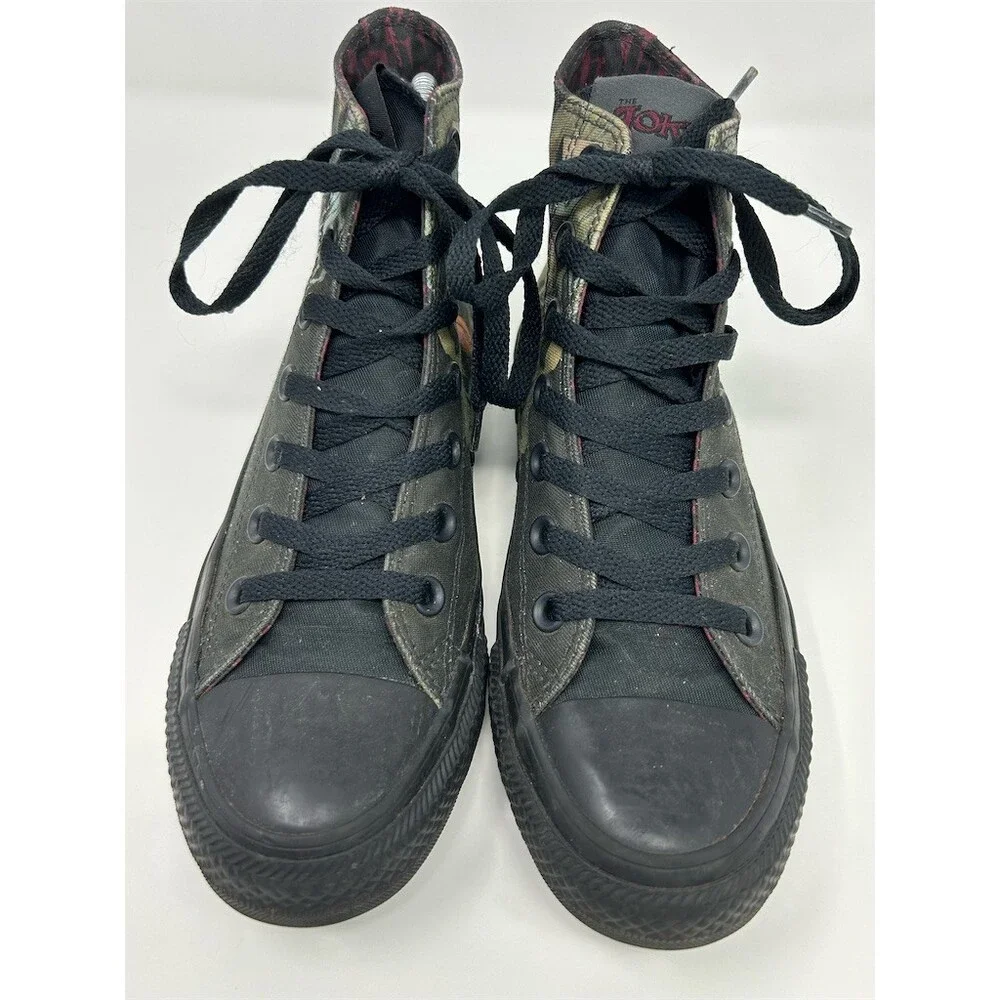 Converse Chuck Taylor All Star Hi Sneakers Unisex Black DC Comics Joker Size 7